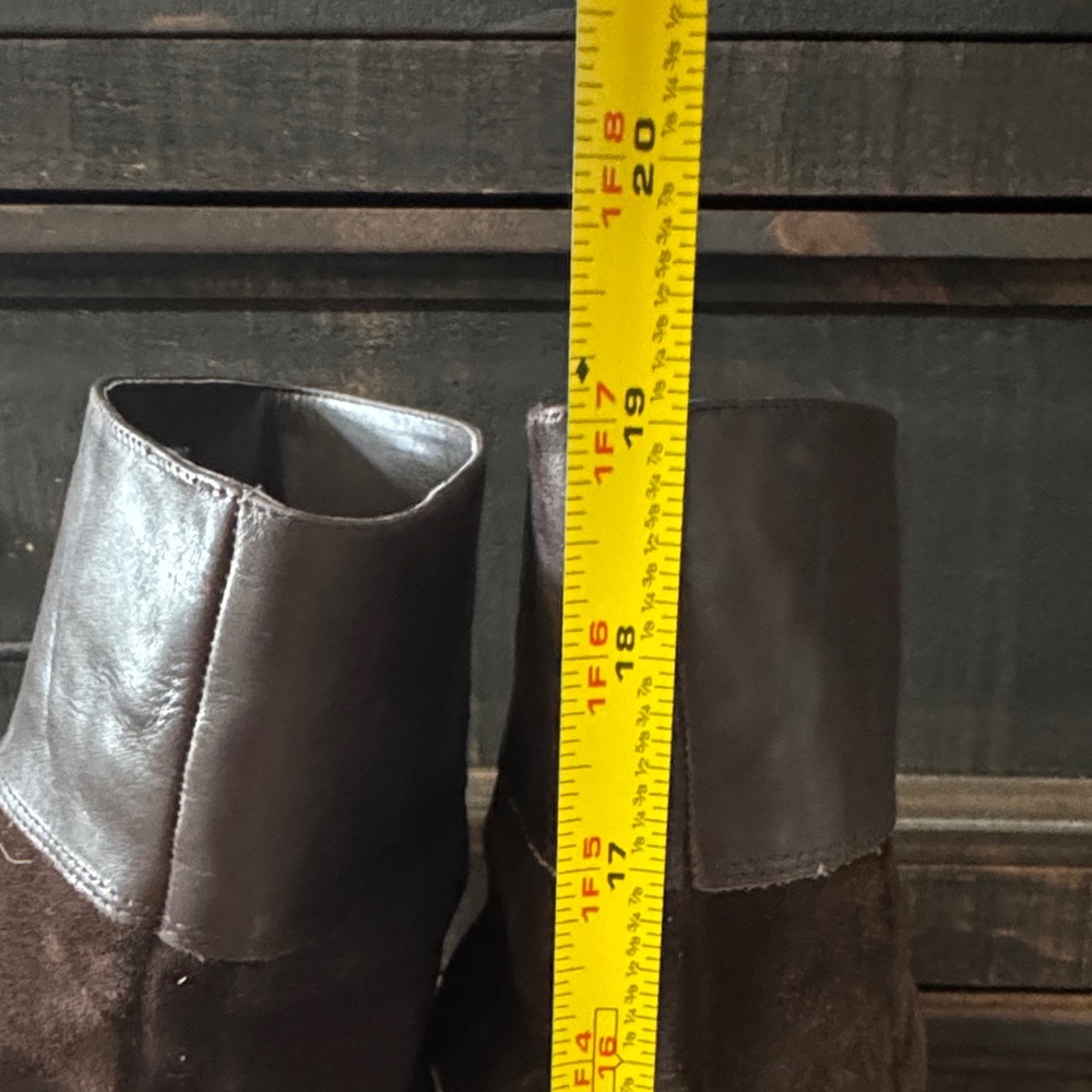 ANTONIO MELANI Dark Brown Heeled Boots - Picture 6 of 12